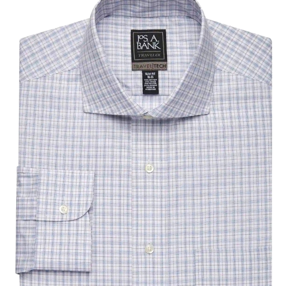 Mens 15 1/2 - 32 cutaway collar dress shirt.